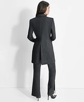 Dkny Women's One-Button Long Blazer