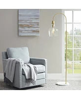 Streamdale Furniture Auburn Arched Floor Lamp With Marble Base