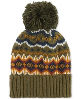 Barbour Men's Case Fair Isle Pom-Pom Beanie