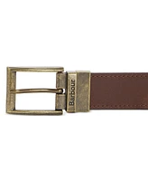 Barbour Men's Reversible Tartan to Leather Belt