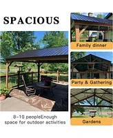 Streamdale Furniture 12'X 14' Aluminum Gazebo with Steel Canopy