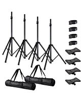 5 Core Speaker Stand Tripod Heavy Duty Adjustable Up to 72 Inch Dj Studio Monitor Stands Pole Mount