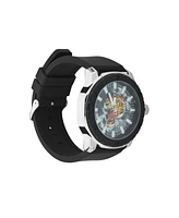 Ed Hardy Men's Matte Black Silicone Strap Analog Watch 47mm