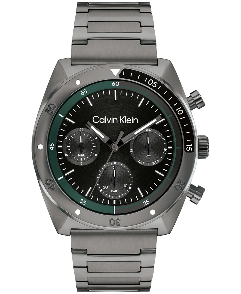 Calvin Klein Men's Flex Grey Stainless Steel Bracelet Watch 42mm