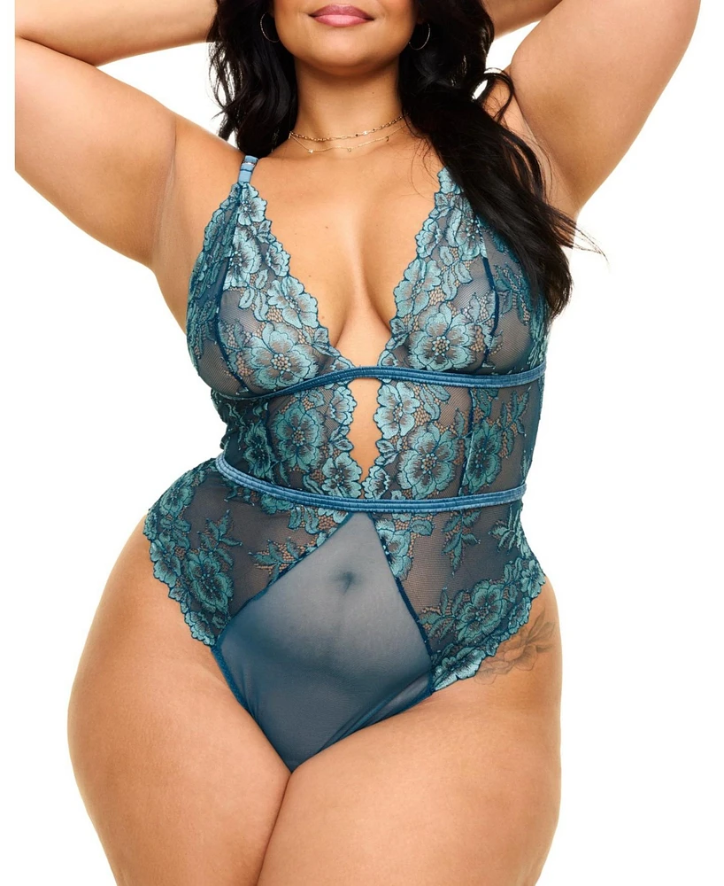 Adore Me Plus Calissa Lace Bodysuit Lingerie