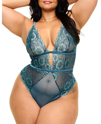 Adore Me Plus Calissa Lace Bodysuit Lingerie