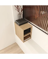 Streamdale Furniture 12 Inch Small Wall Mounted Storage Shelves, Suitable For Small Bathroom