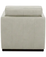 Clasea Leather Swivel Chair, Created for Macy's