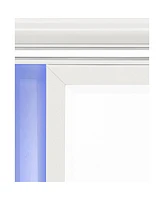 Streamdale Furniture Tarian Mirror with Led, Pearl White Finish