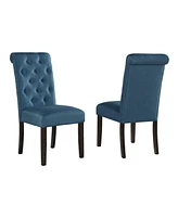 Simplie Fun Wood Tufted Asons Dining Chair, Set of 2