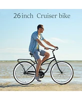 Streamdale Furniture Men's Single-Speed Cruiser Bike Comfortable and Stylish