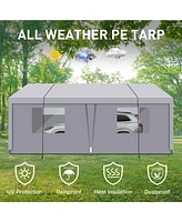 Streamdale Furniture 10x20 Portable Carport: Multipurpose Shelter for Vehicles, Storage, and Events