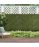 Streamdale Furniture 12 Boxwood Uv-Protected Panels, Green, Indoor/Outdoor