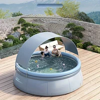 118" Inflatable Family Swimming Pool (2000 Gal Capacity)