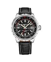 Stuhrling Global Voyager 1014 Gmt 42mm World Timer Watch