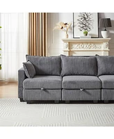 Streamdale Furniture Flexible Modular Sectional Sofa with Storage