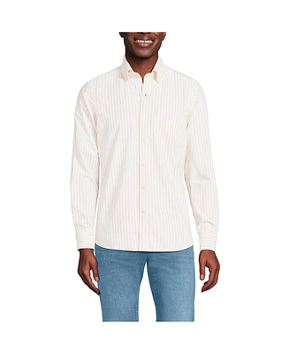 Lands' End Big & Tall Traditional Fit Sail Rigger Oxford Shirt