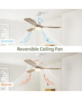 Streamdale Furniture 52" Ceiling Fan with Led Light & Remote