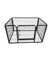 Streamdale Furniture Dog Playpen Designed For Camping, Yard, 28" Height For Medium/Small Dogs, 4Panels