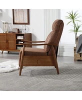 Streamdale Furniture Wood Frame Armchair, Modern Accent Chair Lounge Chair For Living Room