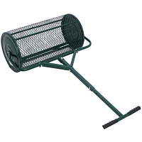 Peat Moss Spreader 2 4", Compost Spreader Metal Mesh, T Shaped Handle For Planting Seeds
