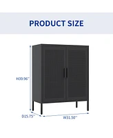 Heavy-Duty Steel Storage Cabinet with Adjustable Shelves and Secure Lock