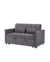 Streamdale Furniture Versatile Velvet Sofa Bed Loveseat, Bed, Couch for Home, Office