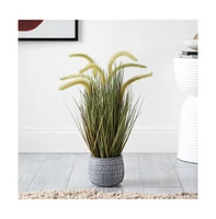 Safavieh Faux Grass 21" Potted Plant