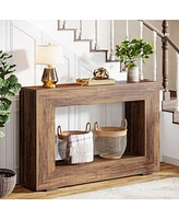 Tribesigns Farmhouse Console Table, 47 Inches Entryway Table with Storage, Industrial Hallway Accent for Living Room, Entrance