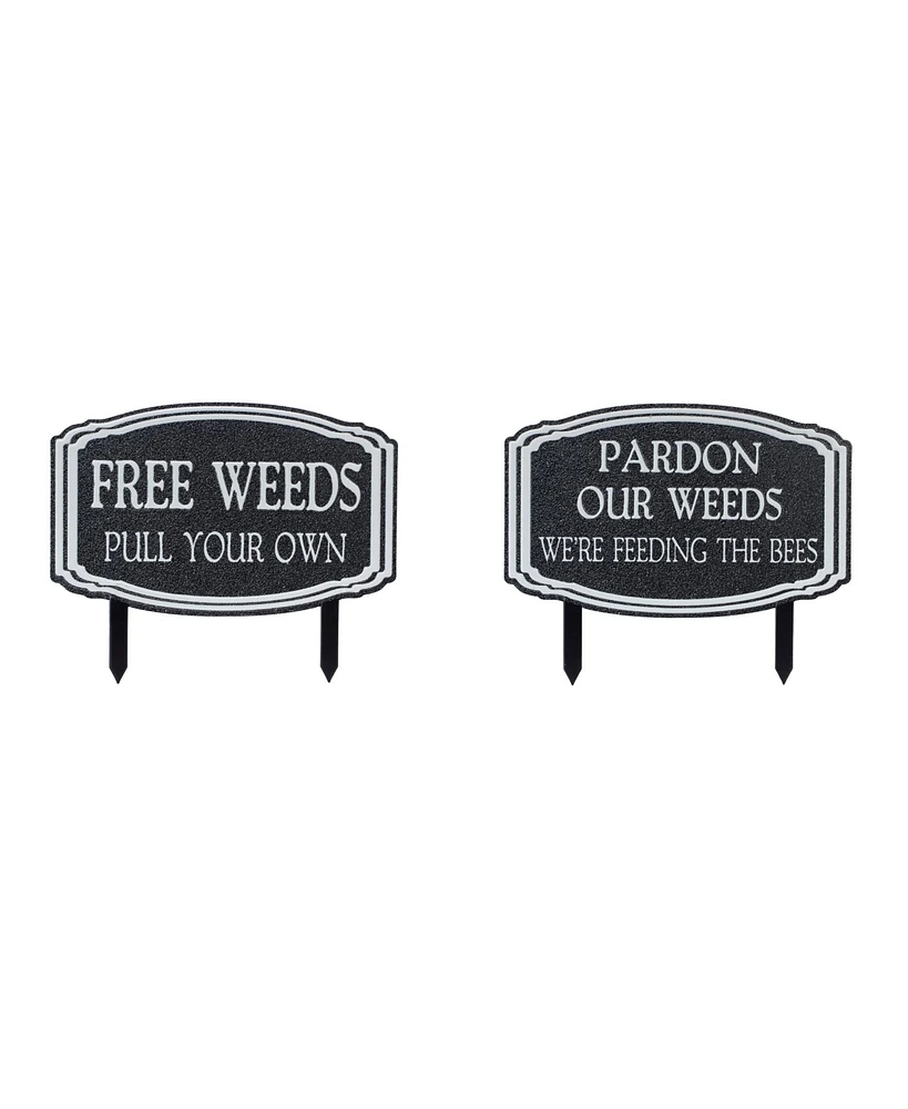 Slickblue Set of 2 Weed Stakes – Practical and Decorative Garden Tools