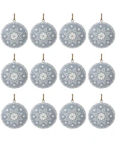 Slickblue Disc Ornaments Set of 12 - Ideal for Festive Home and Holiday Decorating