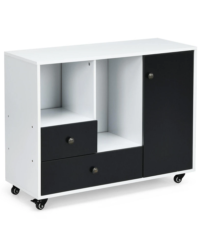 Skonyon Lateral Mobile Filing Cabinet with 2 Drawers