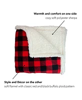 Arkwright Home Arkwright Rustic Home Buffalo Plaid Throw Blanket, 50x70, Color Options