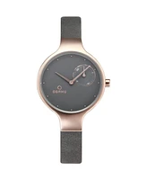 Obaku Women's Vand Gray Dial Watch - V201LDVJRJ