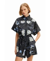 Desigual Women's Map playsuit