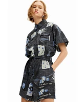 Desigual Women's Map playsuit