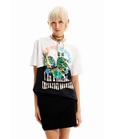 Desigual Women's Retro patchwork T-shirt