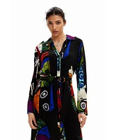 Desigual Women's M. Christian Lacroix midi shirt dress