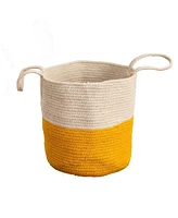 Slickblue Handmade Natural Cotton Woven Basket