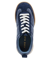 Anne Klein Women's Westside Low Profile Lace Up Retro Sneakers