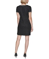 Karl Lagerfeld Paris Women's Boucle-Tweed Sheath Dress