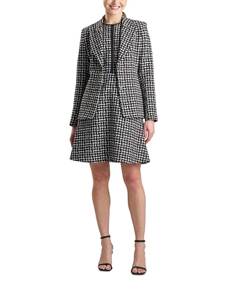 Natori Women's Printed Two-Button Blazer