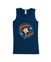 Soft as a Grape Girls Navy Houston Astros Tank Top