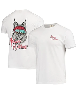 Image One Men's White Arizona Wildcats Mascot Bandana T-Shirt