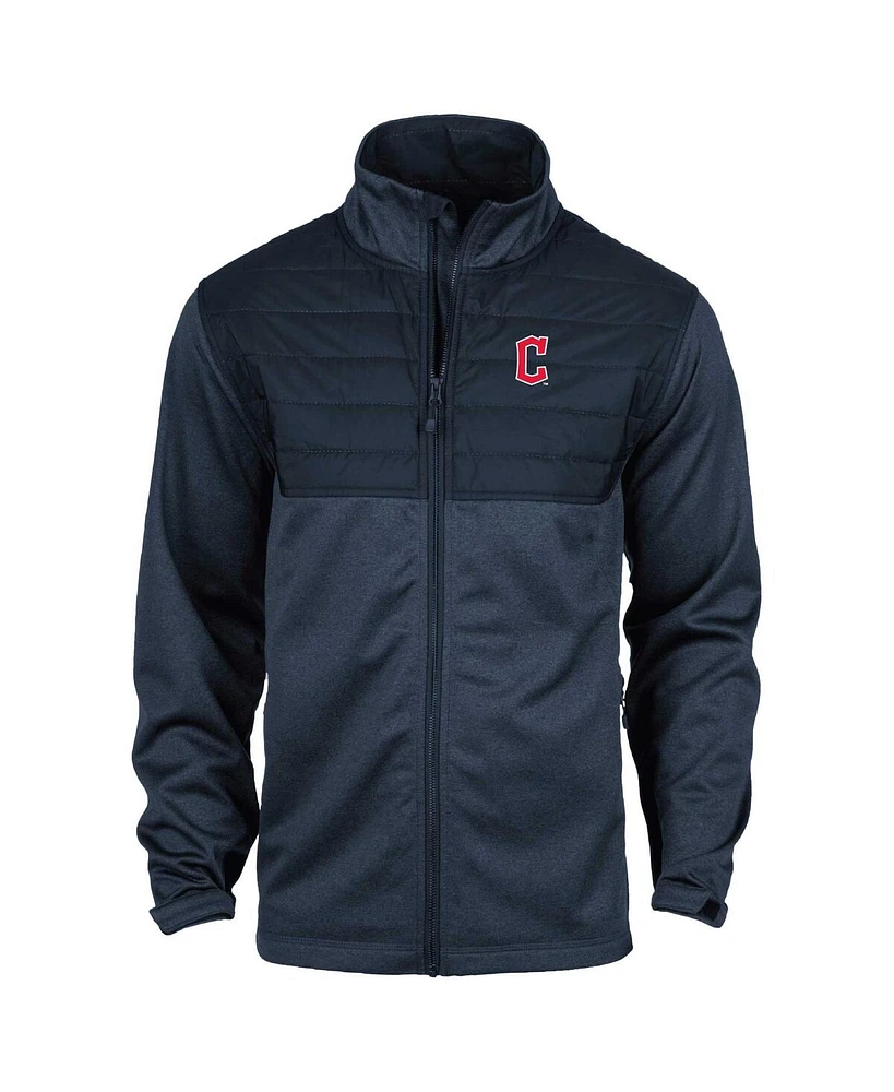 Dunbrooke Men's Heather Navy Cleveland Guardians Explorer Full-Zip Jacket