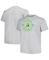 Champion Men's Heather Gray Oregon Ducks Big Tall Circle Logo T-Shirt