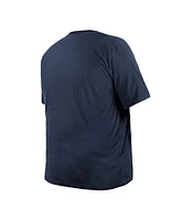 New Era Men's Navy Houston Texans Big Tall Helmet T-Shirt