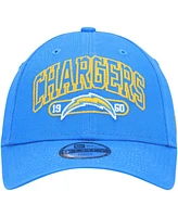 New Era Big Boys and Girls Powder Blue Los Angeles Chargers Outline 9FORTY Adjustable Hat