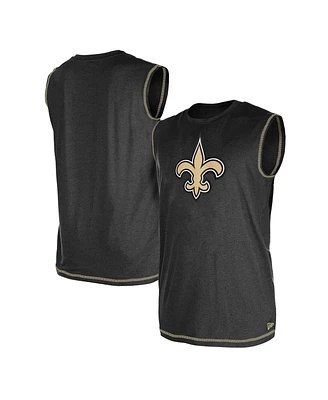 New Era Men's Black Orleans Saints Tank Top