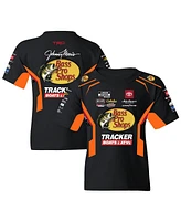 Joe Gibbs Racing Team Collection Big Boys and Girls Black/Orange Martin Truex Jr Bass Pro Shops Uniform T-Shirt